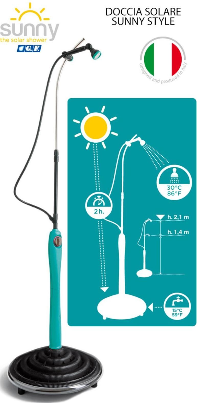 Doccia Solare Per Piscina Esterna.Doccetta Da Esterno Sunny Premium Per Piscina